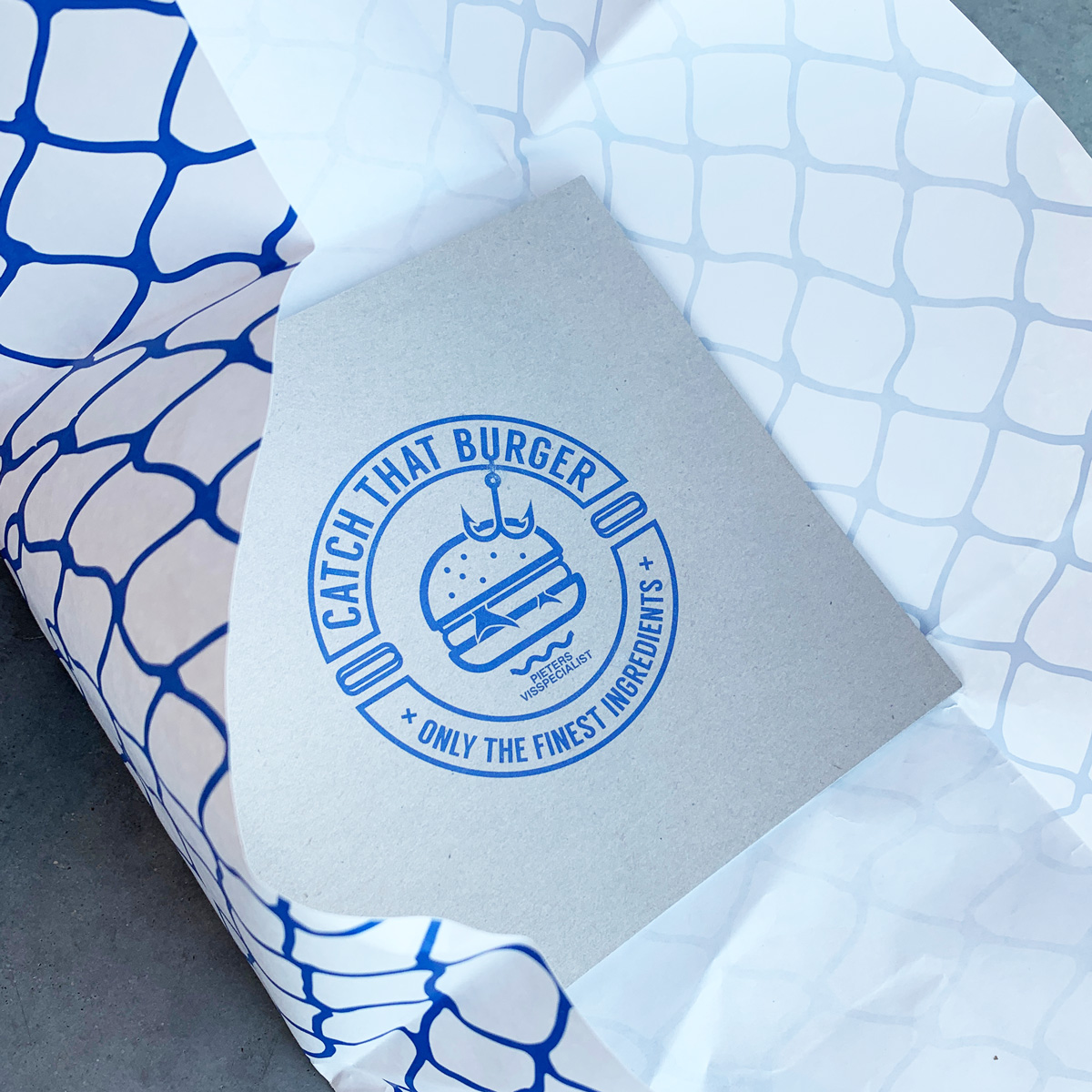 Verpakking design voor Catch That Burger